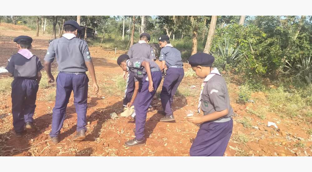 Scout & Guides Hike and Cleanliness Drive